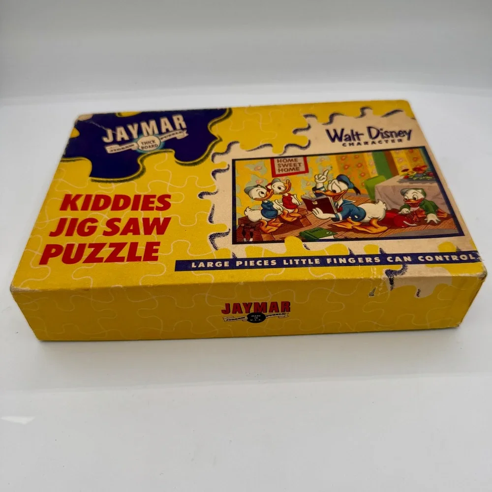 Vintage 1952 Jaymar Walt Disney Donald Duck Kiddies Jig Saw Puzzle 2899 MCMLII‎